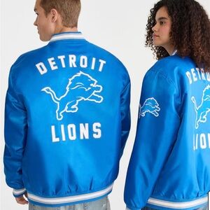 NFL Detroit Lions Blue Bomber Jacket